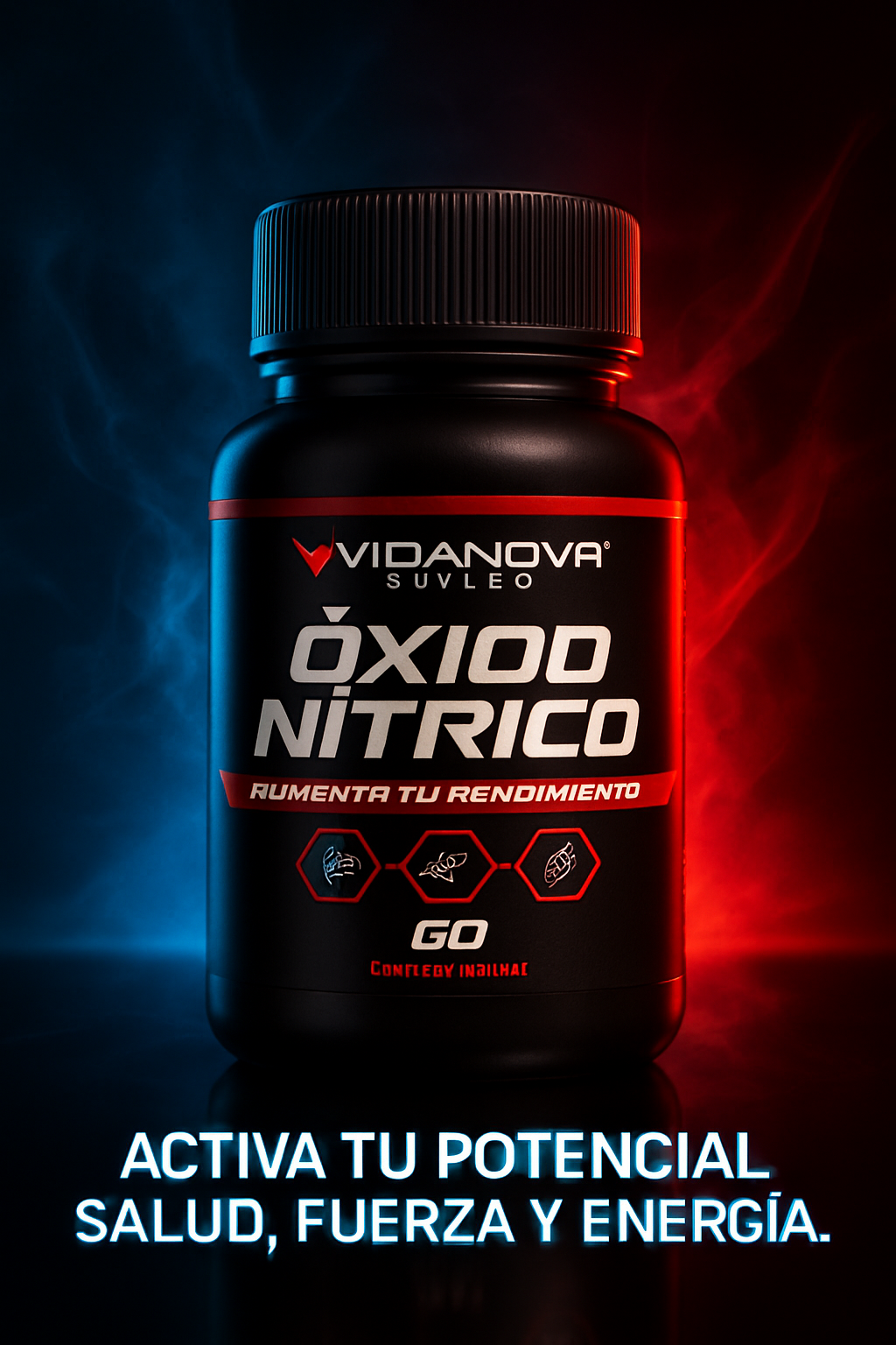 Óxido Nítrico VIDANOVA™ 1000MG 60 CAPS
