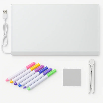 Pizarra Lampara LED Acrílica 7 Colores